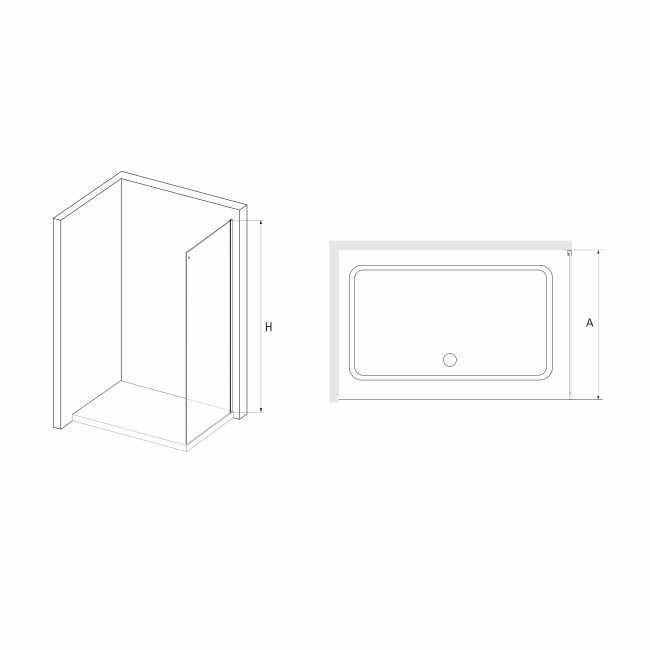 Боковая панель RGW Z-15 70*200 Хром/Прозрачное/8 мм (03221507-11)