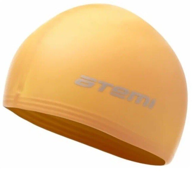 Шапочка для плавания Atemi TC304 тонкий силикон оранжевый