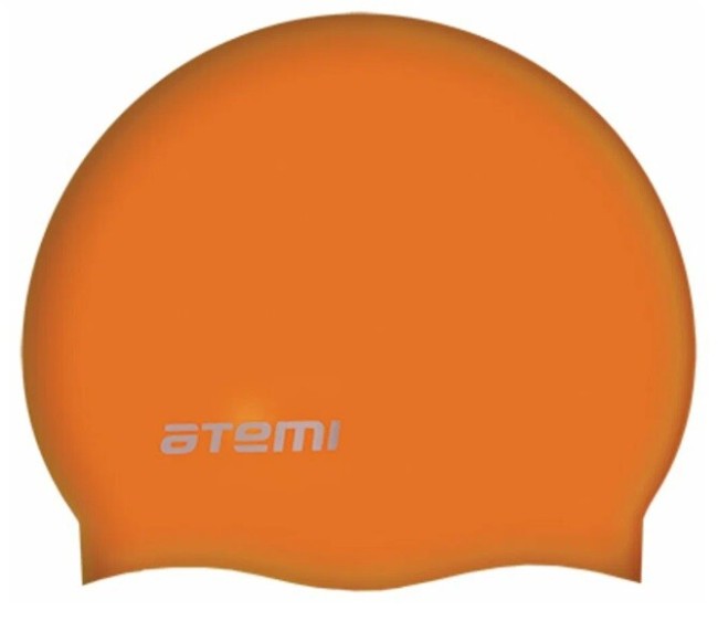 Шапочка для плавания Atemi TC304 тонкий силикон оранжевый