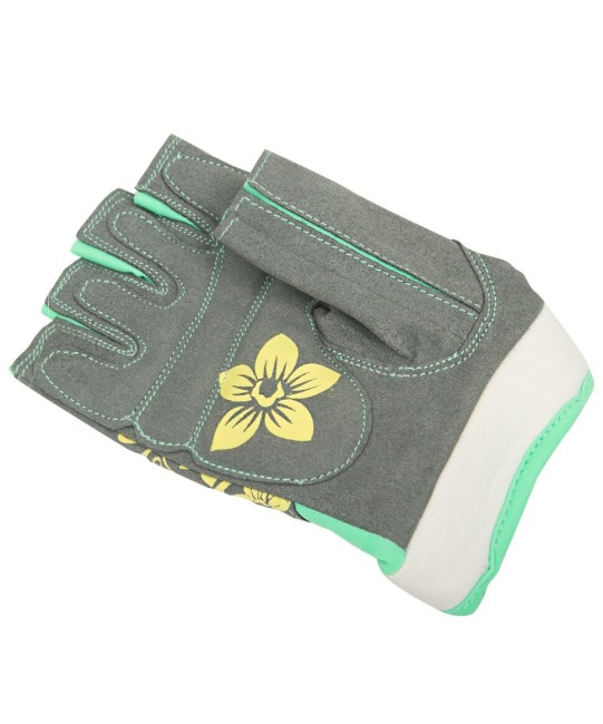 Перчатки для фитнеса Starfit SU-112 серый/мятный/желтый S Перчатки для фитнеса Starfit SU-112 серый/мятный/желтый S