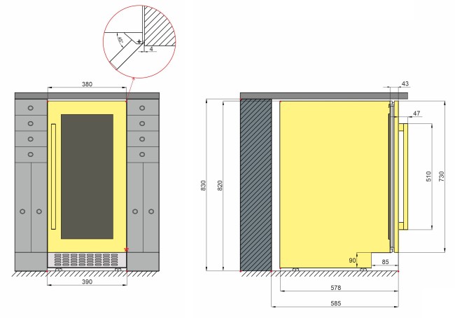 Винный шкаф Meyvel MV28-KST2