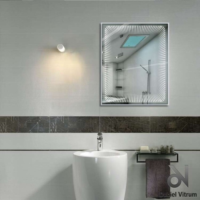 Зеркало Dubiel Vitrum Lustro Wenecja Smart R с подсветкой 65х79