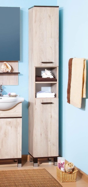 Шкаф-пенал Бриклаер Карибы с корзиной дуб кантри/венге Шкаф-пенал Бриклаер Карибы с корзиной дуб кантри/венге