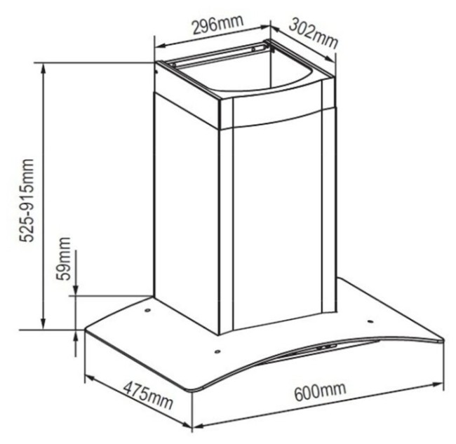 Каминная вытяжка Zigmund & Shtain K 246.61 S