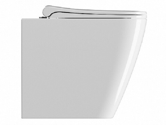 Унитаз приставной безободковый GSI NUBES (961011) белый