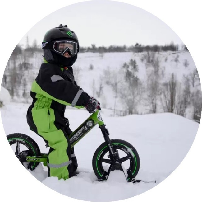 Лыжи для беговела Ridex Ski черный