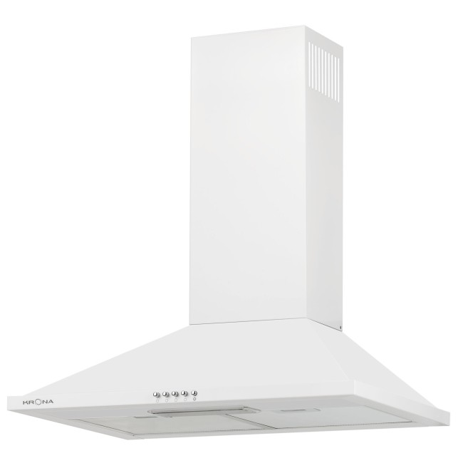 Каминная вытяжка Kronasteel BELLA 600 WHITE push button