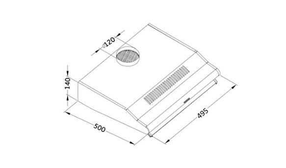 Вытяжка ORE Grong 50 white