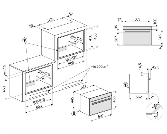 Встраиваемый шкаф шоковой заморозки Smeg SAB4604NR
