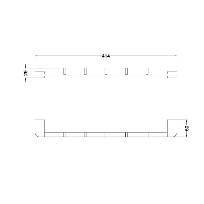 Планка на 5 крючков Schein Allom 221*5B Планка на 5 крючков Schein Allom 221*5B