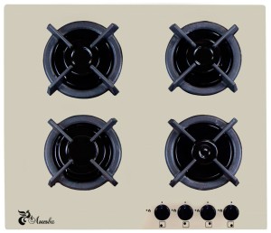 Встраиваемая газовая варочная панель Лысьва GR0400G00 кремовый