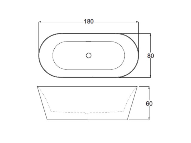 Ванна акриловая Treesse INKA (V388BL)