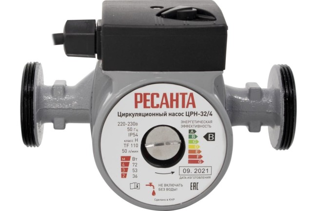 Насос циркуляционный Ресанта ЦРН-32/4 Насос циркуляционный Ресанта ЦРН-32/4