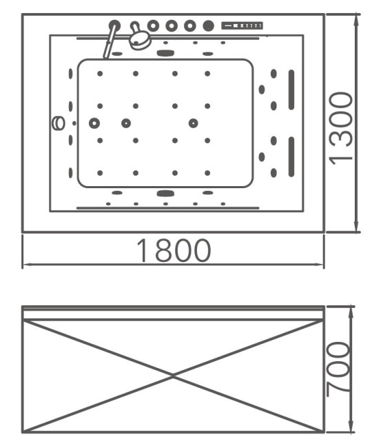 Гидромассажная ванна Gemy G9259