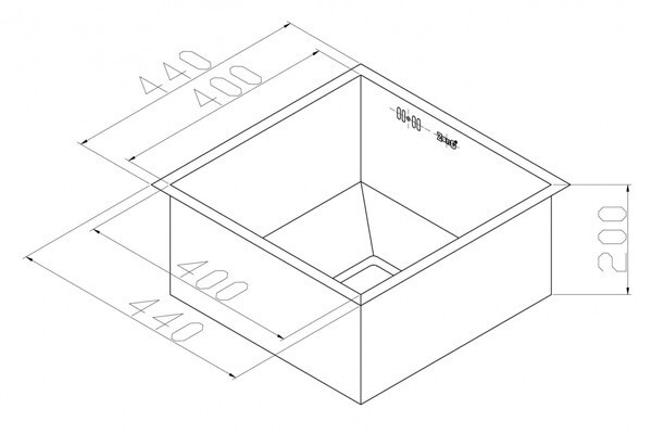 Кухонная мойка ZorG Inox X-4444 Кухонная мойка ZorG Inox X-4444