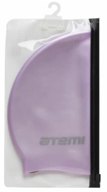 Шапочка для плавания Atemi SC105, силикон, розовый
