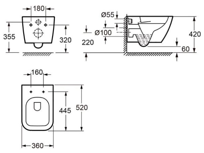 Унитаз подвесной Wellsee Pure By 182605001