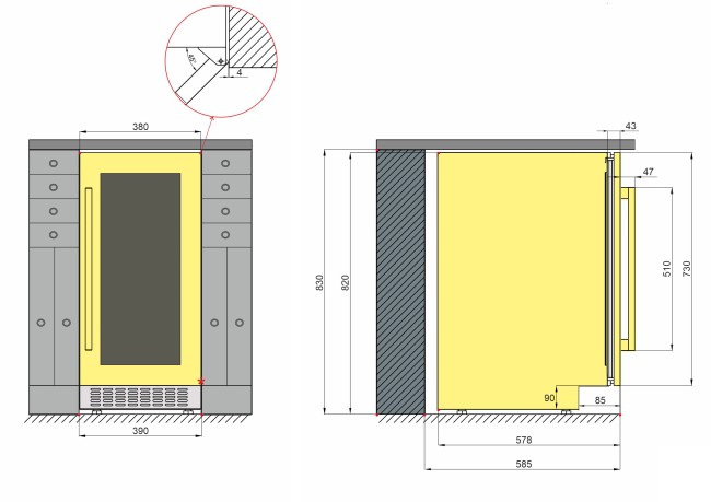 Винный шкаф Meyvel MV28-KWT2