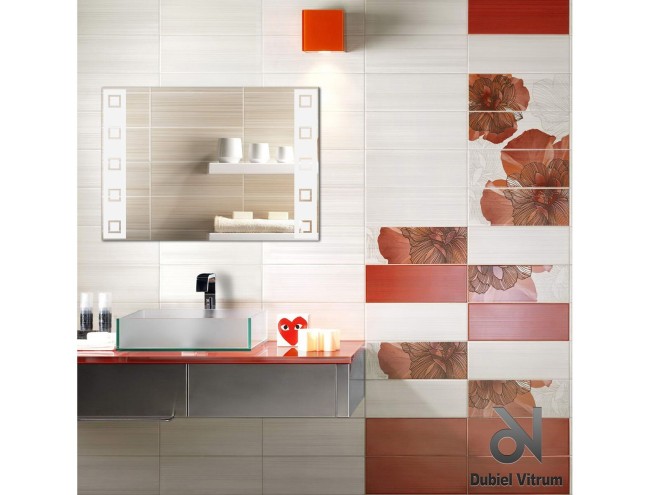 Зеркало Dubiel Vitrum Lustro S N6BI 355x505 белый Зеркало Dubiel Vitrum Lustro S N6BI 355x505 белый