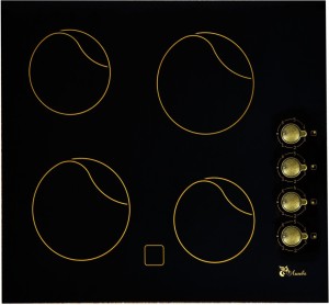 Встраиваемая электрическая варочная панель Лысьва ПЭВ 40С черный/бронза