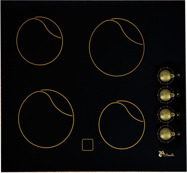 Встраиваемая электрическая варочная панель Лысьва ПЭВ 40С черный/бронза