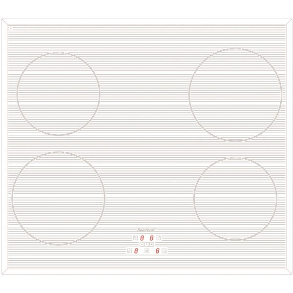 Встраиваемая электрическая варочная панель Rainford RBН 7604 BM1 white