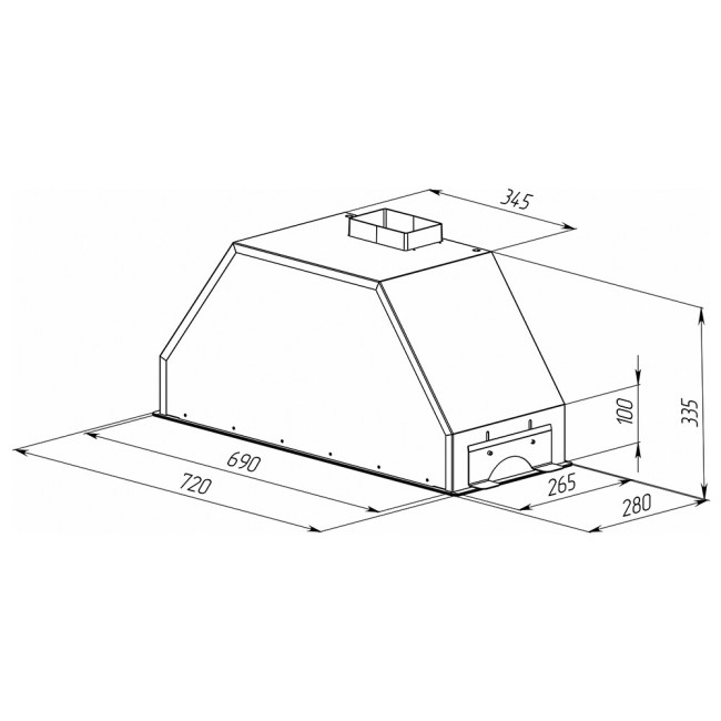 Встраиваемая вытяжка Zigmund & Shtain K 014.7 W Встраиваемая вытяжка Zigmund & Shtain K 014.7 W
