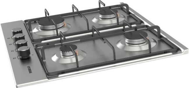 Встраиваемая газовая варочная панель Hyundai HHG 6430 IX нержавеющая сталь