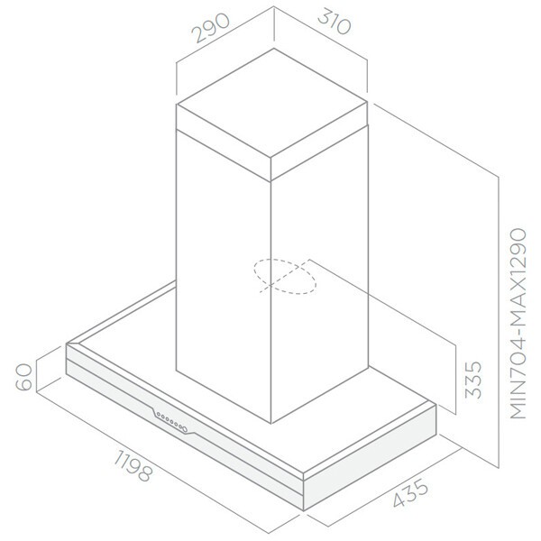 Каминная вытяжка Elica METEORITE IX/A/120