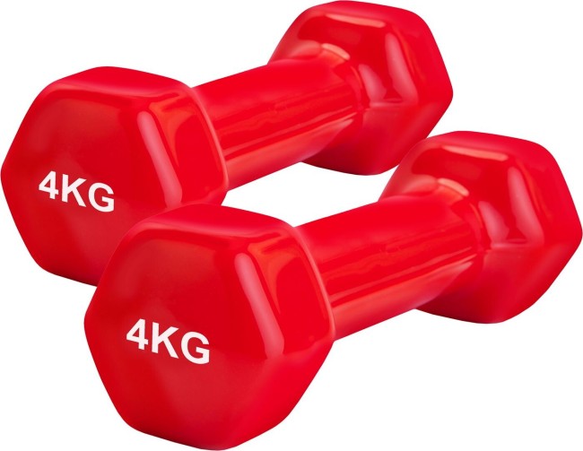 Набор гантелей Bradex SF0869 4 кг красный Набор гантелей Bradex SF0869 4 кг красный