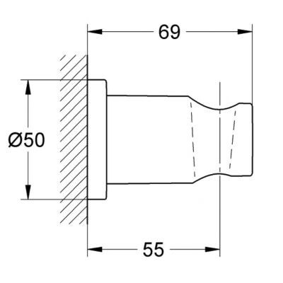 Держатель для душа Grohe 27074 DL 0 Держатель для душа Grohe 27074 DL 0