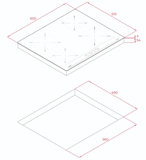 Встраиваемая электрическая варочная панель Teka IBC 64000 TTC Встраиваемая электрическая варочная панель Teka IBC 64000 TTC
