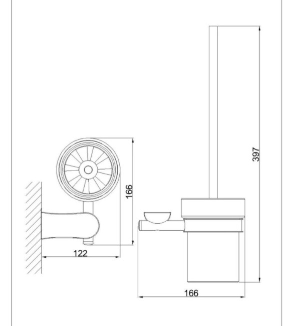 Ерш для унитаза Rush Luson LU16710