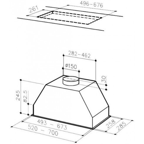 Встраиваемая вытяжка Best P 550 WH