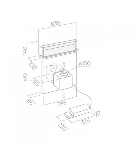 Встраиваемая вытяжка Elica PANDORA IX/F/90