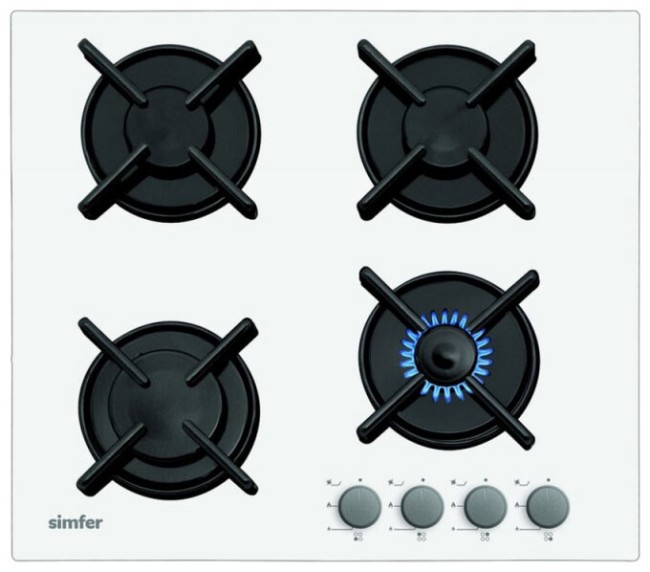 Встраиваемая газовая варочная панель Simfer H60N40W412