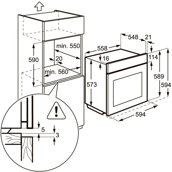 Встраиваемый электрический духовой шкаф Electrolux EOA 5751 AOZ Встраиваемый электрический духовой шкаф Electrolux EOA 5751 AOZ