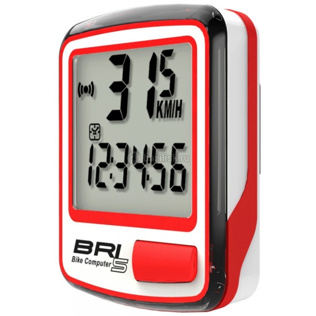Велокомпьютер Echowell BRI-5 белый/красный Велокомпьютер Echowell BRI-5 белый/красный