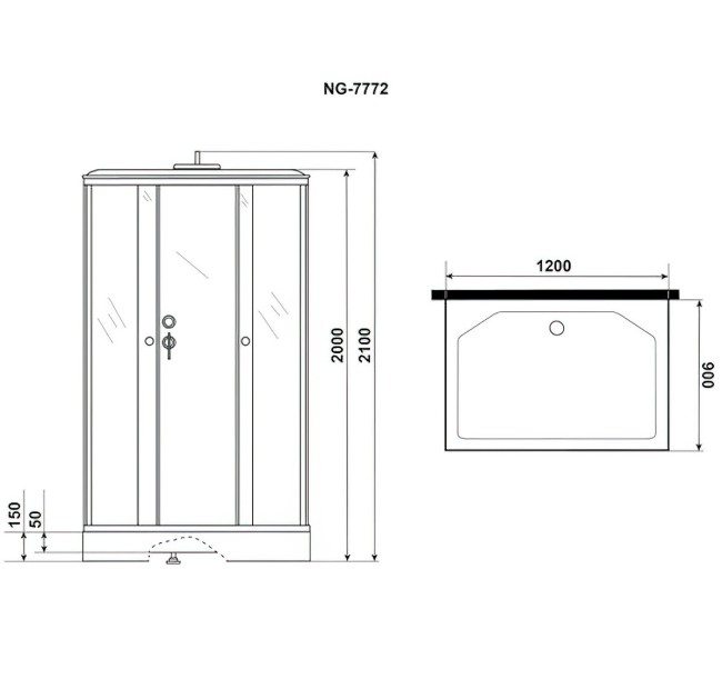 Душевая кабина Niagara NG-7772QM