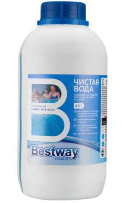 Средство для дезинфекции воды Bestway Чистая вода 4в1 (B1909202) Средство для дезинфекции воды Bestway Чистая вода 4в1 (B1909202)