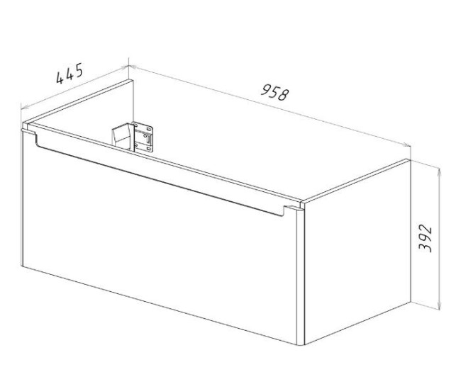 Тумба подвесная Lemark Buno mini 100 LM05BM100T Тумба подвесная Lemark Buno mini 100 LM05BM100T