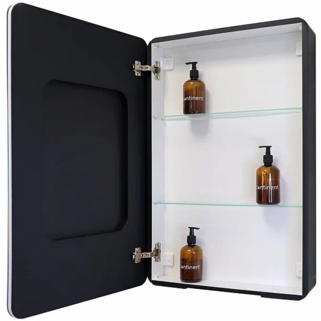 Зеркальный шкаф Continent Eltoro black Led МВК113 Зеркальный шкаф Continent Eltoro black Led МВК113