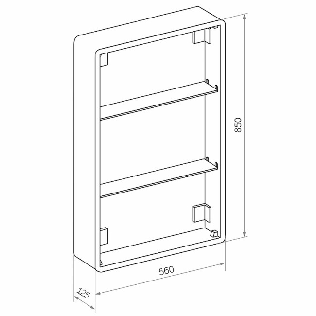 Зеркальный шкаф Continent Eltoro black Led МВК113 Зеркальный шкаф Continent Eltoro black Led МВК113