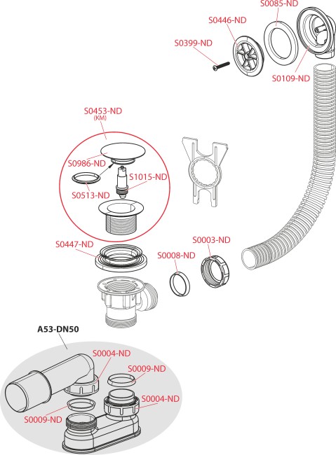 Слив-перелив Alca Plast A505KM Слив-перелив Alca Plast A505KM