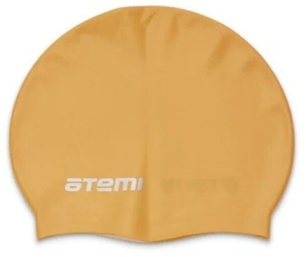 Шапочка для плавания Atemi TC405, тонкий силикон, оранжевый