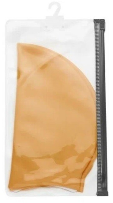 Шапочка для плавания Atemi TC405, тонкий силикон, оранжевый