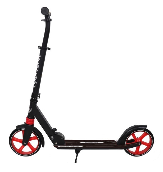 Самокат SportElite SE-700 черный/красный