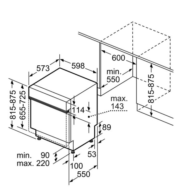 Встраиваемая посудомоечная машина Bosch SMI46KS01E