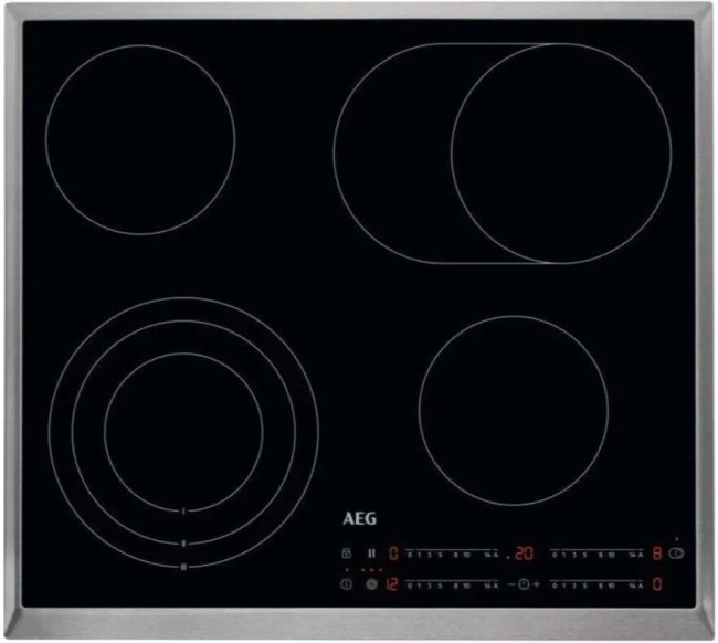 Встраиваемая электрическая варочная панель AEG HRB64470XB Встраиваемая электрическая варочная панель AEG HRB64470XB