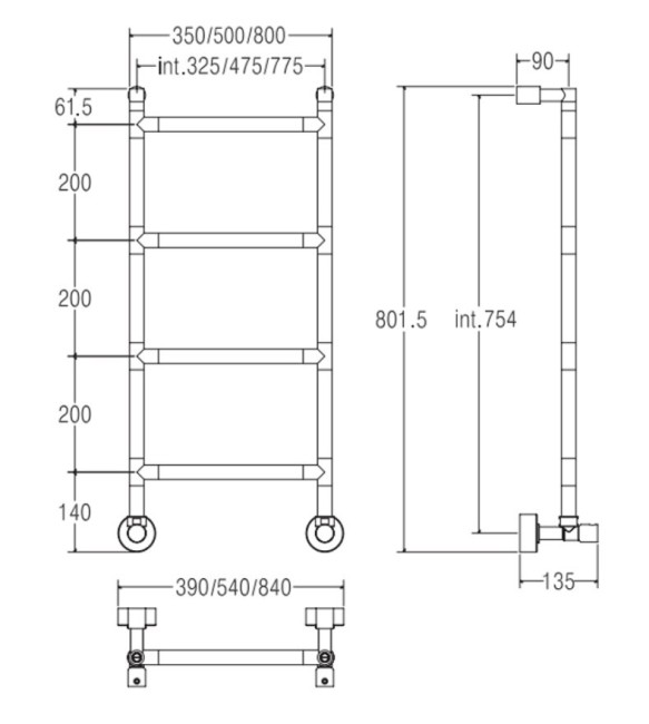 Полотенцесушитель водяной Margaroli 4824704CRK Полотенцесушитель водяной Margaroli 4824704CRK